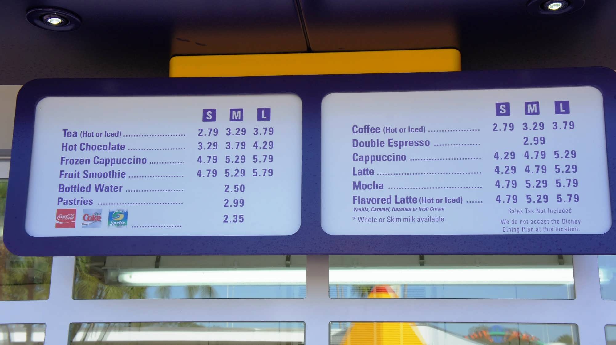 Quickservice breakfast options on your way into Magic Kingdom