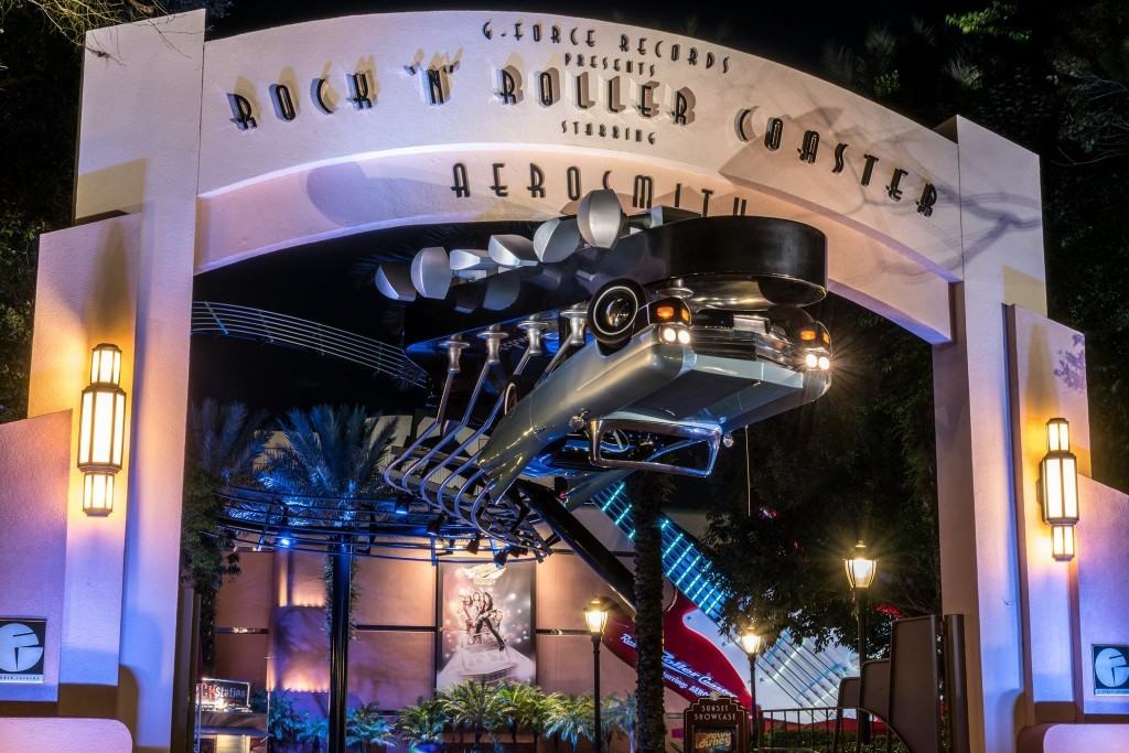 Rock 'n' Roller Coaster Starring Aerosmith Marquee at Disney's Hollywood Studios