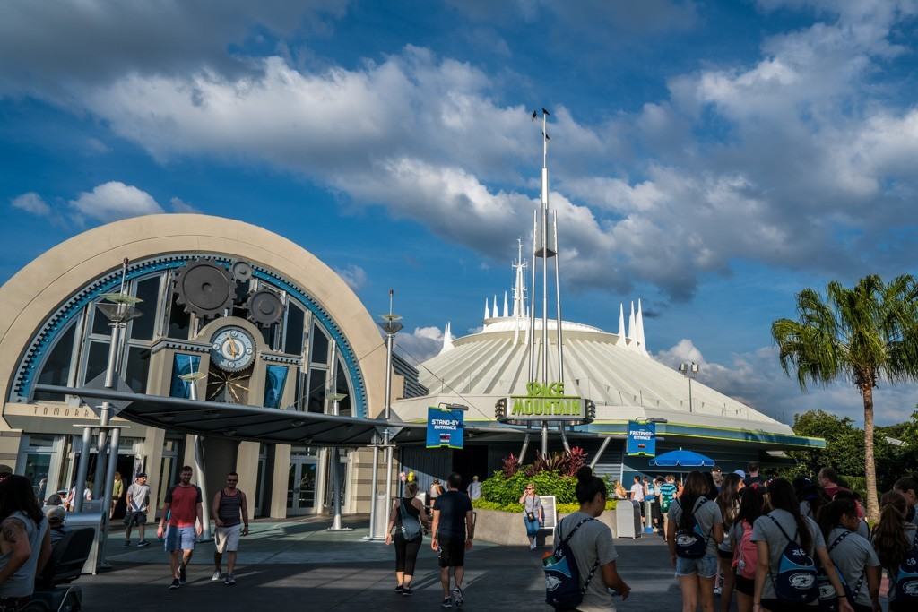 Space Mountain Entrance and Arcade at Magic Kingdom