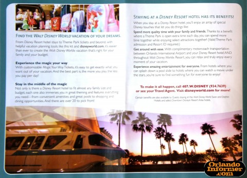 2011 Walt Disney World vacation brochure: Let the memories begin!
