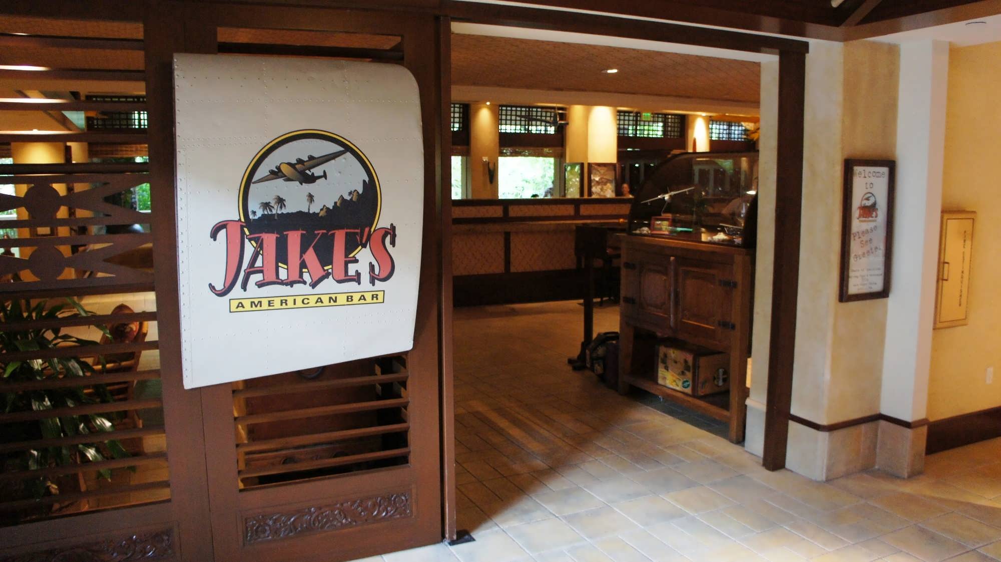 Entrance to Jake's American Bar at Royal Pacific Resort