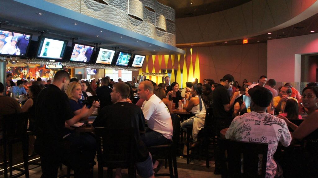 Dave & Buster's dining area