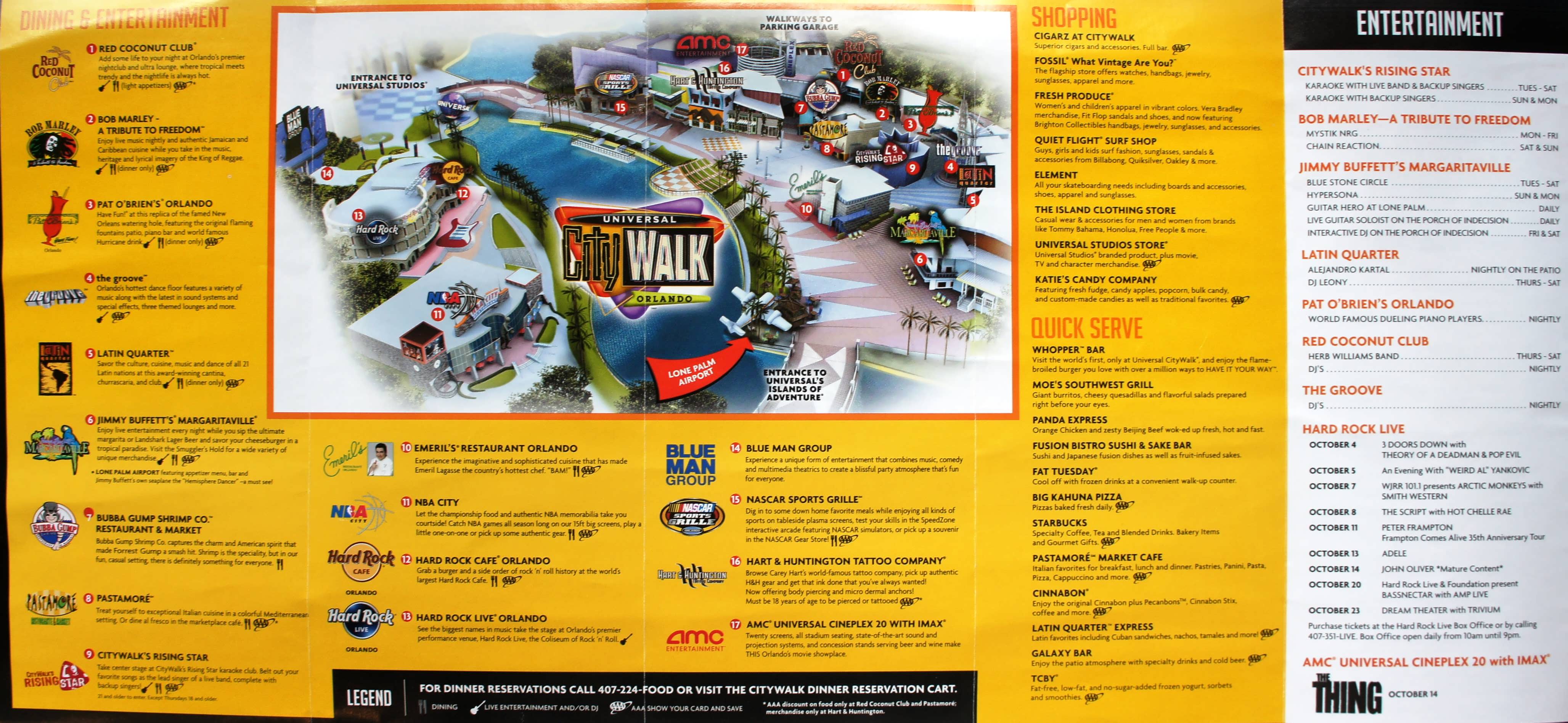 Universal Citywalk Map Orlando Universal Citywalk Orlando | Orlando Informer