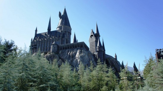 Hogwarts Castle inside the Wizarding World.