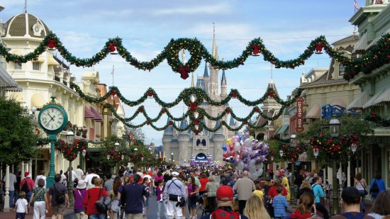 Magic Kingdom holiday decorations 2011.