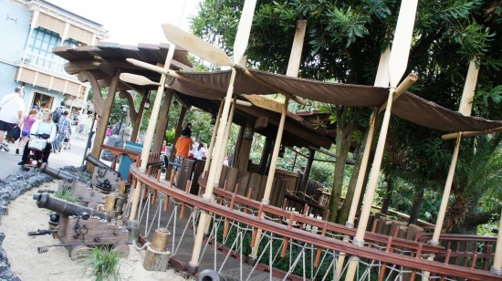 Magic Kingdom trip report - December 2011: New entryway for Swiss Family Treehouse.