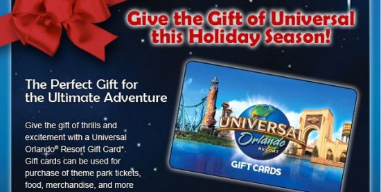 Universal Orlando gift card email