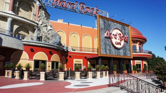 Hard Rock Cafe gets a new coat of paint.