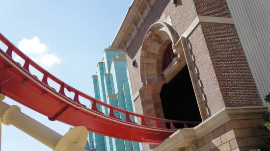 Part of the Rip Ride Rockit track awaiting its first official rider.