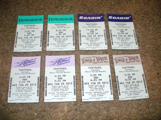 FastPasses at Walt Disney World: Are FastPasses from Leap Day 2012 really a collectors' item? Sure. 