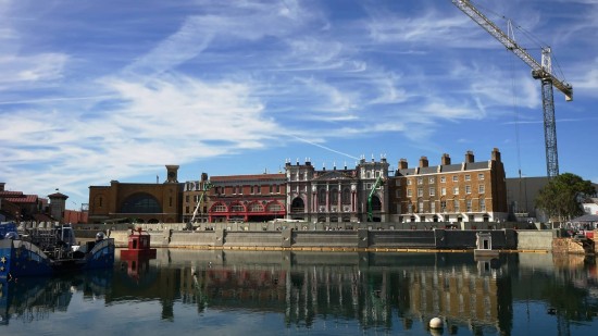London waterfront of Diagon Alley.