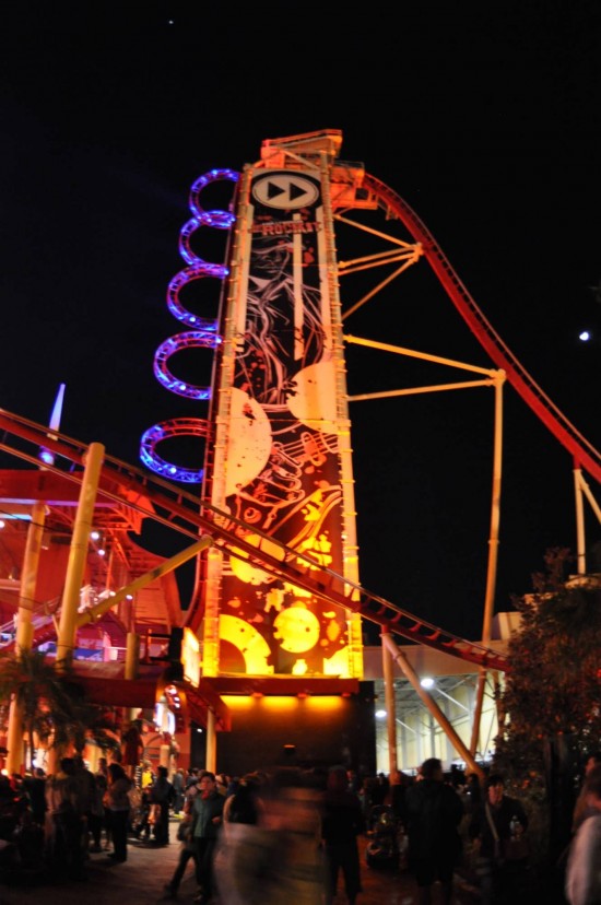 Hollywood Rip Ride Rockit at Universal Studios Florida.