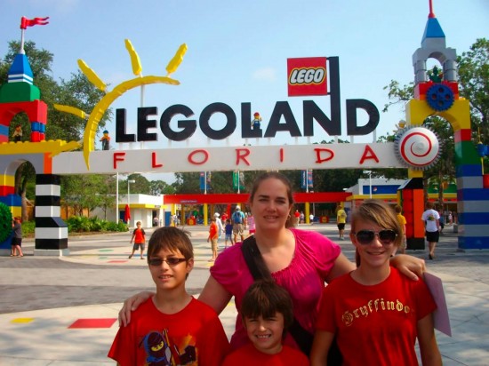 Lori and family at Legoland Florida.