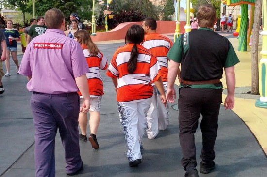 Team members from various attraction at Universal's Islands of Adventure.