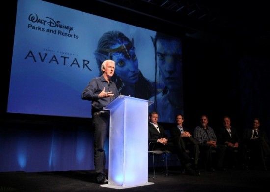 James Cameron at the Avatar announcement.