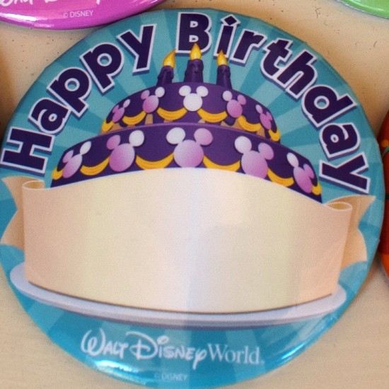 Happy Birthday Disney badge.