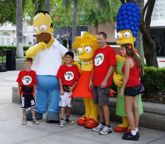 The Simpsons at Universal Studios Florida.