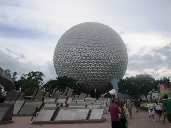 Arriving at Epcot.