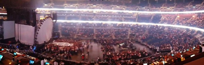 Amway Center panorama from Loge Box H.