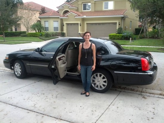 Zac Brown Band at Amway Center - October 27, 2012: Rosie gets ready to ride in our towncar.