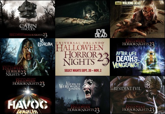 Haunted houses (mazes) for HHN 23.