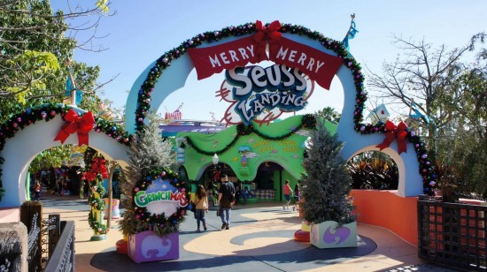 Grinchmas decorations 2012 at Islands of Adventure.