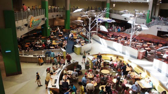 The elevators at Epcot's Land Pavilion are espcially busy.