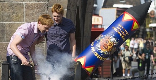 The Weasley twins and their toys.