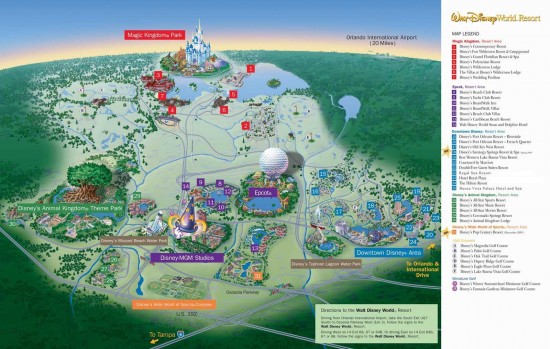 Walt Disney World resort-wide map.