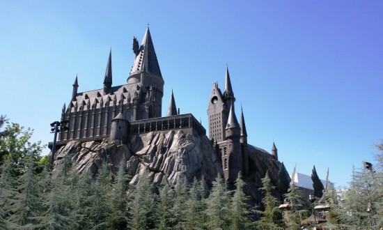 Hogwarts castle inside the Wizarding World of Harry Potter.