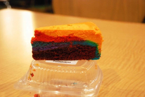 Tie-Dye cheesecake at Everything Pop food court.