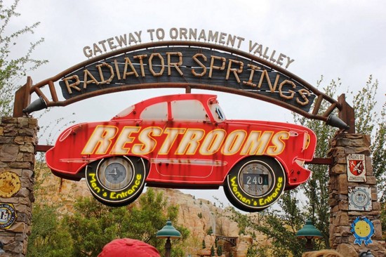 Concepting Radiator Springs restrooms at Disney's Hollywood Studios?