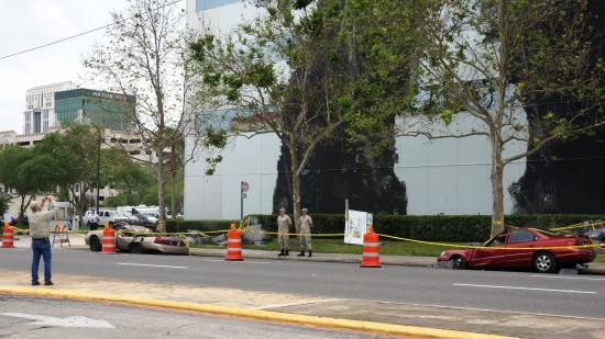 Decepticons attack downtown Orlando.