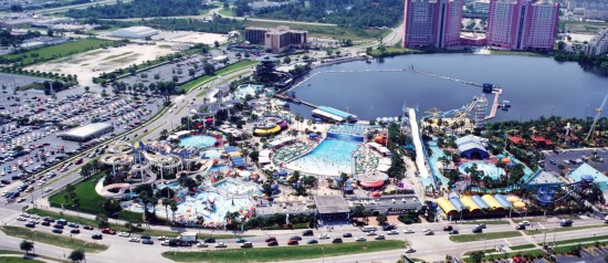 Wet n' Wild Orlando aerial view.