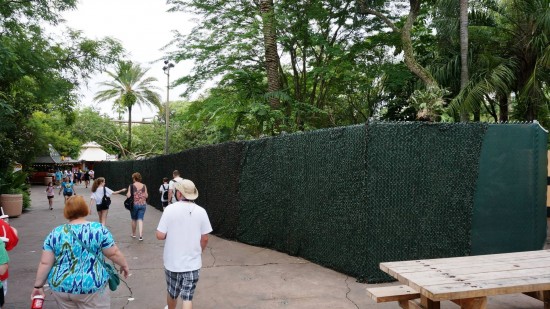 Jurassic Park midway construction.