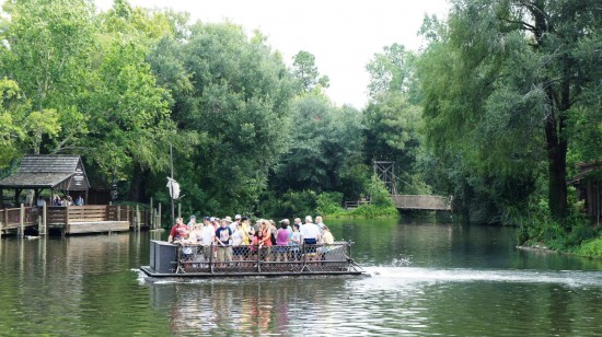 Heading to Tom Sawyer Island at Magic Kingdom.