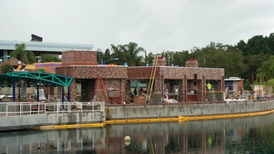 The Simpsons waterfront construction - July 3, 2013.