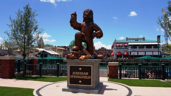 Jebediah Springfield statue at Universal Studios Florida.