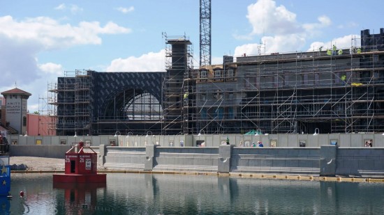 Diagon Alley construction - October 18, 2013.