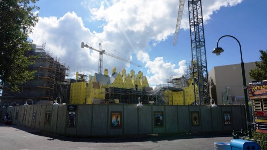 Diagon Alley construction - October 18, 2013.