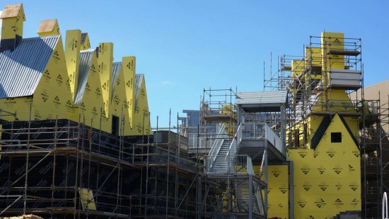 Diagon Alley construction - October 18, 2013.