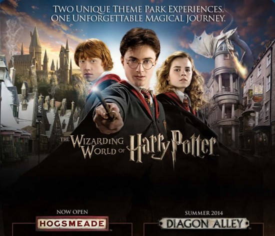 Wizarding World of Harry Potter artwork.