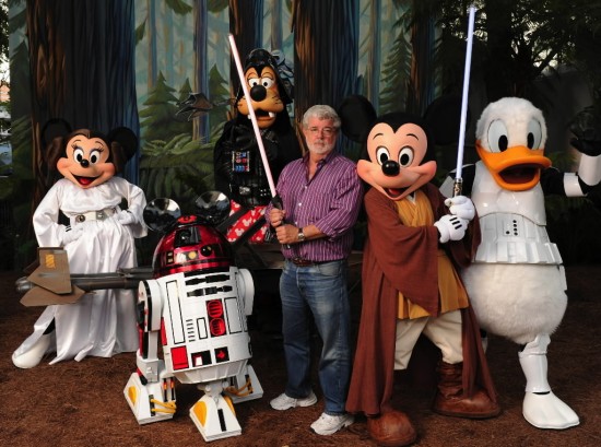 George Lucas, Mickey & pals.