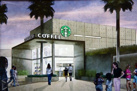Downtown Disney Starbucks concept art.