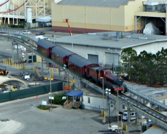 Hogwarts Express closeup.