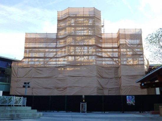 Universal CityWalk construction - November 2013.