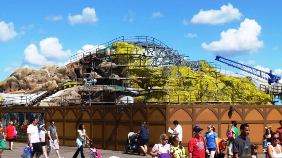 Seven Drawfs Mine Train, the final piece of New Fantasyland, will debut in 2014.