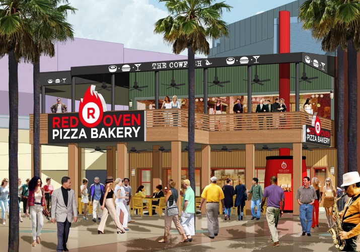 Red Oven Pizza Bakery at Universal CityWalk.