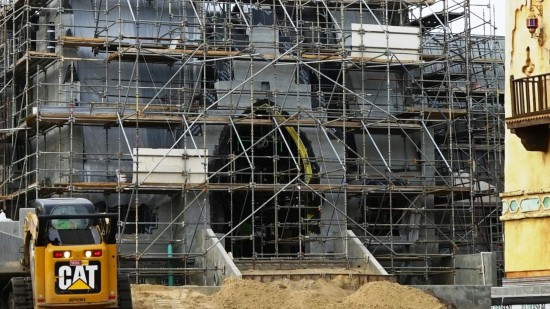 Hogsmeade Station construction - December 5, 2013.