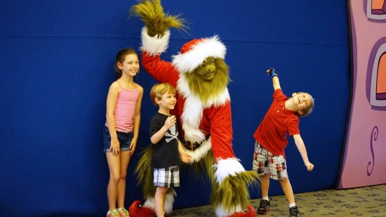 Grinch character during Grinchmas.